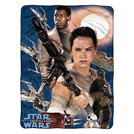 Lucas Films' Star Wars Episode 7: The Force Awakens, Rebel Fighters Micro Raschel Throw by The Northwest Company, 46" by 60"