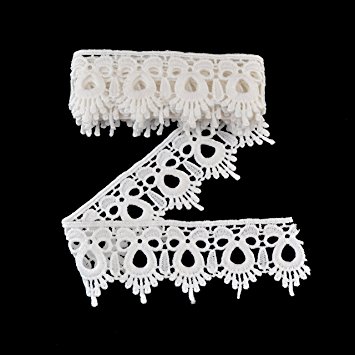 eZthings® Venise Edging Lace Trim From Eyelet Fabric For DIY Craft Venice Trims (3 Yard, Trim)