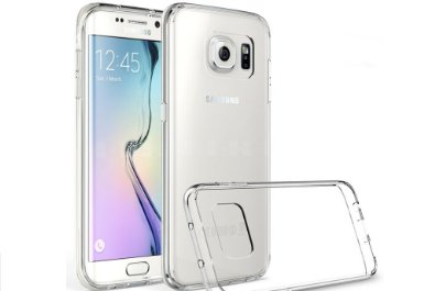 Galaxy S7 Edge Case Suriora for Galaxy S7 Edge Slim-Fit Transparent Bumper Scratch-Resistant Back Cover Shock Absorbentclear