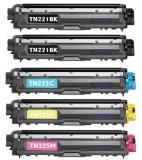 Toner Cartridge Replacement compatible with Brother TN221 TN225 2 Black 1 Cyan 1 Yellow 1 Magenta 5-pack