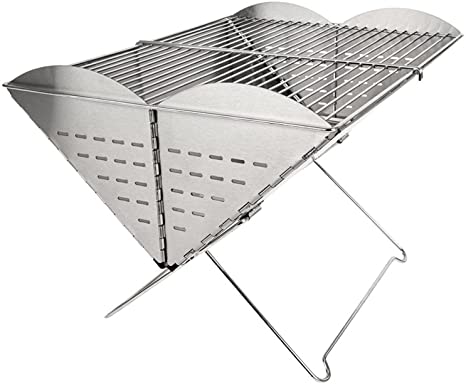 UCO Flatpack Large - Portable Stainless Steel Grill and Fire Pit