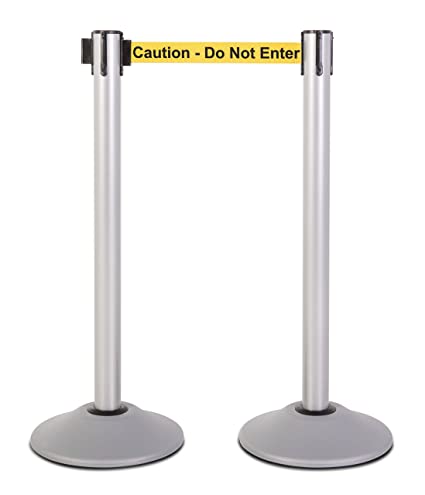 US Weight Heavy Duty Premium Steel Stanchion with 7.5-Foot Retractable Belt (More Colors Available)