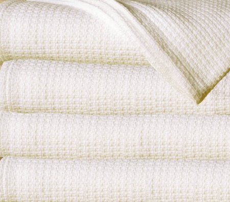 Sun Yin 100-Percent Cotton Twin Blanket, Ivory