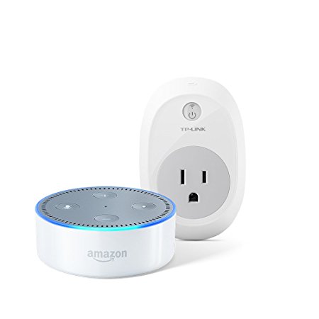 All-New Echo Dot (2nd Generation) - White   TP-Link Smart Plug