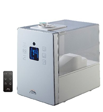 Heaven Fresh HF710-W Digital Ultrasonic Cool and Warm Mist Humidifier with Aroma Function White