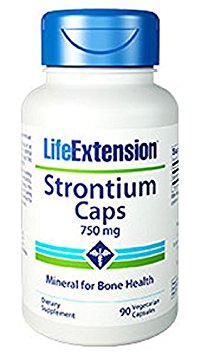 Life Extension Strontium, 750 mg,  90 Vegetarian Capsules,