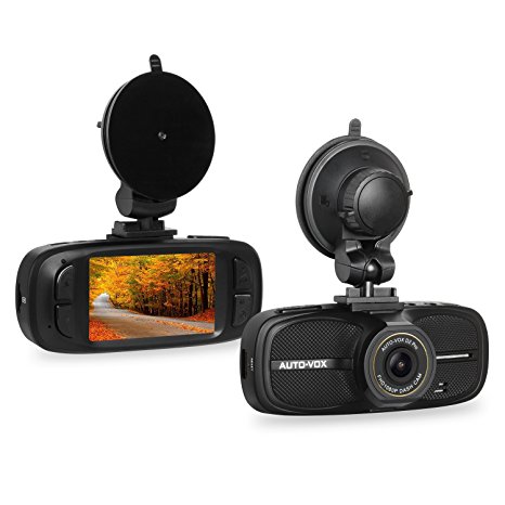 AUTO-VOX D2 PRO Dash Cam Full 1080P 135 Degree Wide Angle Full 2.7” LCD Car Recorder DVR with G-Sensor & Loop Recording