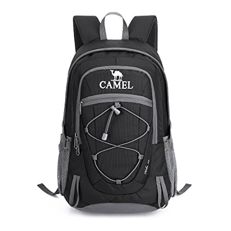 Camel 30L Lightweight Travel Backpack Outdoor mountaineering Hiking Daypack with Durable & Waterproof