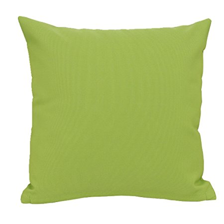 Do4U Home Decorative Hand Made Waterproof Throw Pillow Case Cushion Cover For Travel Use, Outdoor,Rattan Sofa 18x18-inch(apple green)