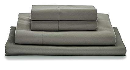 MyPillow Bed Sheet Set 100% Certified Giza Egyptian Long Staple Cotton (King, Dark Gray)