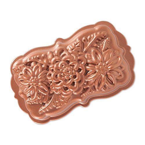 Nordic Ware 93148 Wildflower Loaf Pan, One Size, Copper