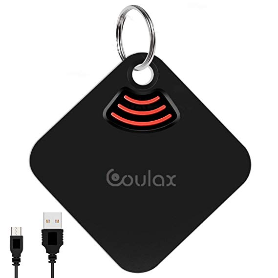 COULAX Key Finder, Phone Finder, Anything Finder, Bluetooth Item Locator with GPS, Rechargeable Key Finder Smart Tracker for Key, Wallet, Luggage, Phone, Umbrella