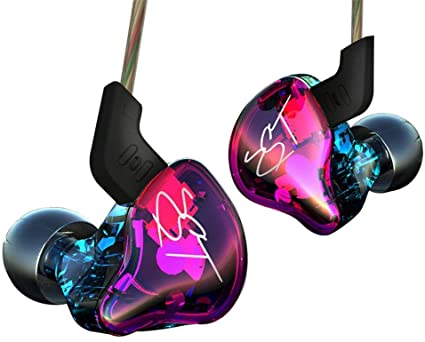 Easy KZ ZST Colorful Hybrid Banlance Armature with Dynamic in-Ear Earphone 1BA 1DD HiFi Headset (Colorful ZST Nomic)