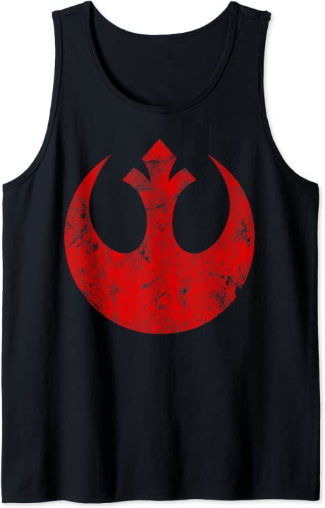 Star Wars Distressed Red Rebel Logo Tank Top