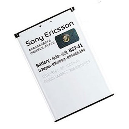 Sony Ericsson BST-41 Li-Ion Original Standard Battery for Xperia X1 and Xperia X10 (Black)