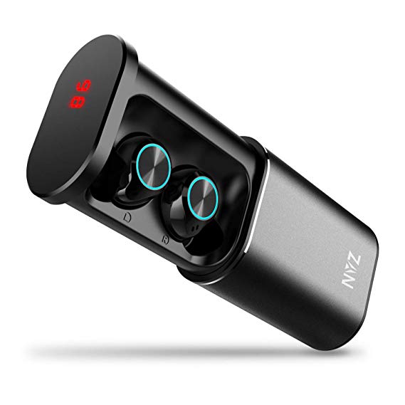 Wireless Headphones, NYZ True Wireless Bluetooth Eearbuds Earphones Headphones Headset 3350mAh Power Bank External Battery with 175H Playtime LED Display for iPhone and Android
