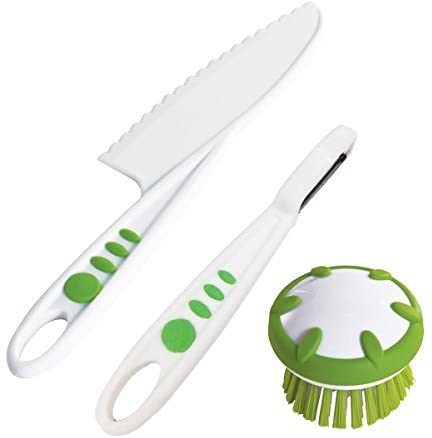 Curious Chef Children's 3-Piece Vegetable Prep Tool Set