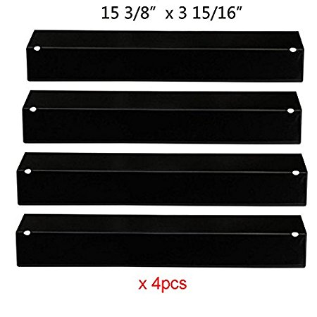 BBQ funland PH2311(4-pack) Porcelain Steel Heat Plate for Aussie, Brinkmann, Uniflame, Charmglow, Grill King, Lowes Model Grills