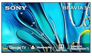 Sony BRAVIA 3 Series 164 cm (65 inches) 4K Ultra HD AI Smart LED Google TV K-65S30 (Black)