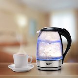 Magic Mill 10 Cup Cordless Electric Kettle Glass Series SILVER