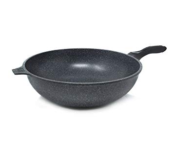 Nonstick Stone Coating 32cm Wok Pan, Made in Korea (PTFE and PFOA Free)