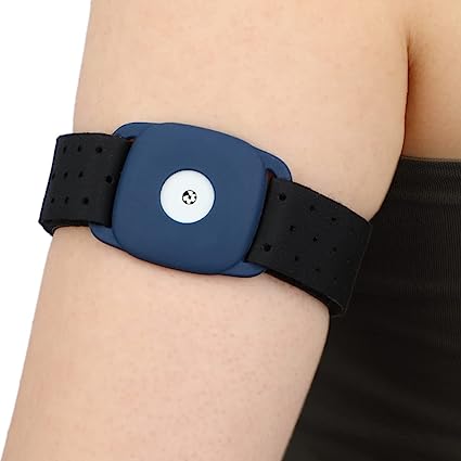 Mesh Breathable Armband for Freestyle Libre 1 & 2 14 Day, Sensor Covers Protection Shield Adjustable Arm Leg Band Flexible Diabetic Holder,No More Irritating Adhesive Patches, Blue, Small (Pack of 1)