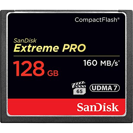 Sandisk Extreme Pro 128 GB CompactFlash (CF) Card SDCFXPS-128G-A46