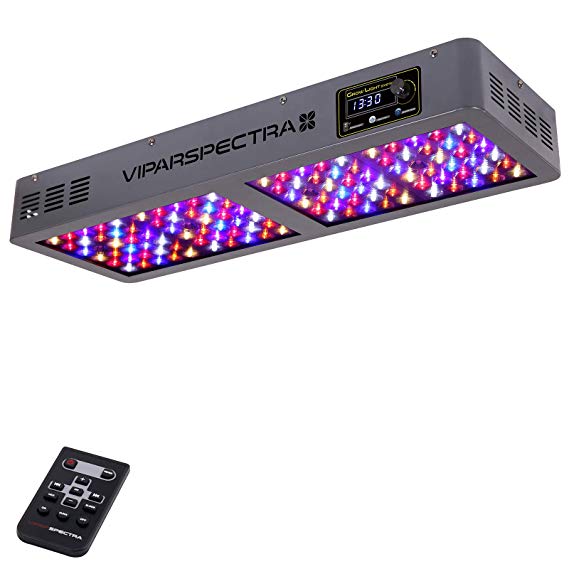 VIPARSPECTRA Timer Control Series TC600 600W LED Grow Light - Dimmable Veg/Bloom Channels 12-Band Full Spectrum for Indoor Plants