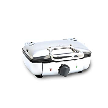 All-Clad 99011GT Stainless Steel Belgian Waffle Maker with 7 Browning Settings, 2-Square, Silver