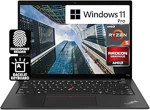 Lenovo ThinkPad T14s Gen 3 WUXGA 14" IPS Display, AMD Ryzen 5 Pro 6650U, 16GB RAM, 1TB NVMe, Fingerprint, WiFi 6E, Backlit KYB, RJ-45, 3YR, Win 11 Pro, Business Laptop