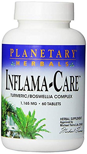 Planetary Herbals Inflama-Care 1165mg Turmeric/Boswellia Complex - 60 Tablets