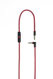 Replacement CordCableWire For Beats By Dre Headphones SoloStudioProDetoxWirelessMixrExecutive RED