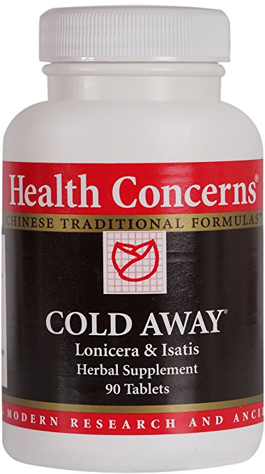 Health Concerns - Cold Away - Lonicera & Isatis Herbal Supplement - 90 Tablets