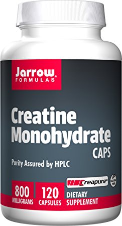 Jarrow Formulas Creatine Monohydrate Caps, Sports Nutrition, 800 mg, 120 Caps