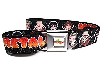 Hetalia Axis Powers Seatbelt Belt-Holds Pants Up