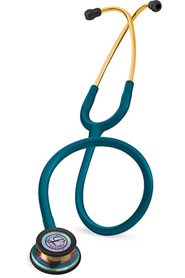 3M Littmann DELUXE Classic III Stethoscope All You Need Starter Kit (CARIBBEAN BLUE RAINBOW 5807RB)