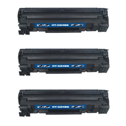 Cool Toner Remanufactured Toner Cartridge Replacement for HP CB435A ( Black , 3-Pack )