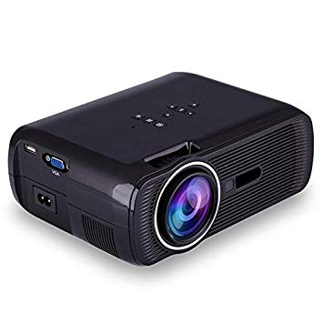 Mini Video Projector Portable Multimedia Player Digital Projector Home Theater Movie Projector 1000 Lumens HDMI USB VGA Port(2)