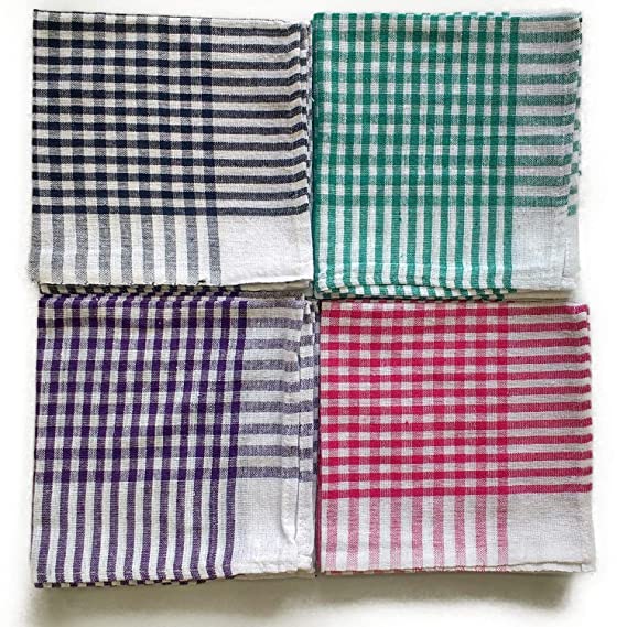 Ashley Kitchen Napkin/Cleaning Cloth/Table Wipe Pack of 12 with (Multicolour, Standard Size) 16 * 16inch(Medium)