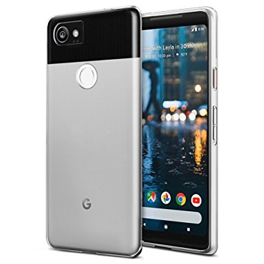 Google Pixel 2 XL Case, OEAGO Ultra [Slim Thin] Flexible TPU Gel Rubber Soft Skin Silicone Protective Case Cover For Google Pixel 2 XL - Clear
