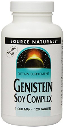 Source Naturals Genistein 1,000 mg Soy-Complex Tabletss, 120 ct