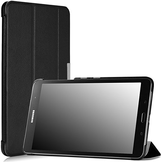 Moko Samsung Galaxy Tab PRO 8.4 Case - Slim Lightweight Smart-shell Stand Cover Case for Galaxy TabPRO 8.4 Android Tablet, BLACK (WILL NOT Fit Samsung Galaxy Tab 4 8.0)