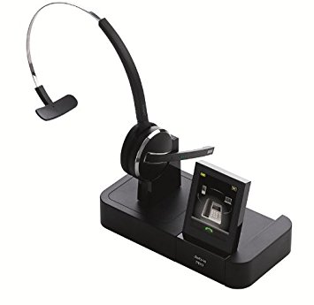 Jabra PRO 9470 Mono Wireless Headset with Touchscreen for Deskphone, Softphone & Mobile Phone