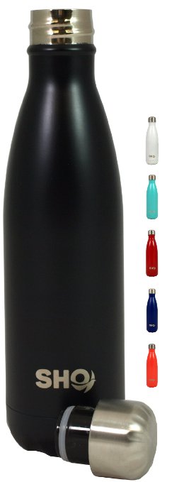 YOUR Bottle! by SHO - Ultimate Vacuum Insulated, Double Walled Stainless Steel Water Bottle & Drinks Bottle - 24 Hours Cold & 12 Hot - 500ml - Perfect Sports Water Bottle, Vacuum Flask Bottle & Everyday Water Bottles - BPA Free - Lifetime Guarantee