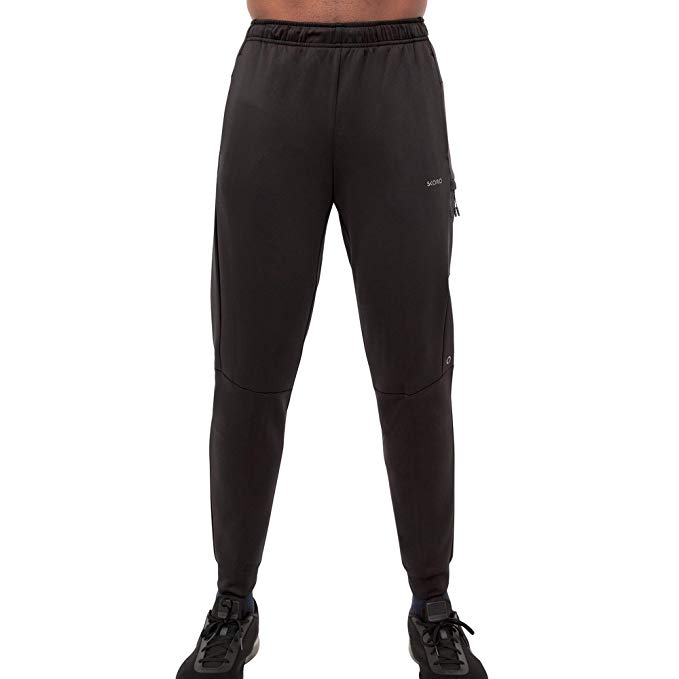 Skora Men's Sweatpants Slim Fit Stretch Running/Jogging Performance Pants- Mens Lightweight Gym Running Joggers