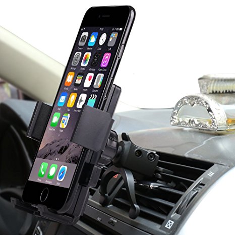 Car Mount, Willing-Fly Univeral Cell Phone Car Phone Mount Holder Cradle for iPhone 7/6S/6/5S/7 Plus, Samsung Galaxy S8 S7 Edge S6 S5 Note 5/4,Nexus,HTC,LG,Sony More Smartphone&GPS