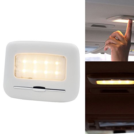 Touch Tap Lights Led Rechargeable Interior Dome Map Light 8-LED Super Bright Night Light for RVs Motorhomes Campers Trailers with Stepless Dimmern Brightness Memory(White/Warm Wihte)