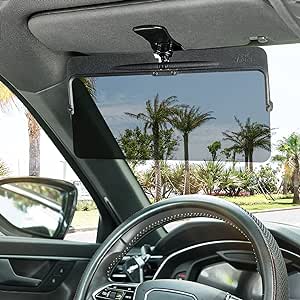 JOYTUTUS Sun Visor for Car, Universal Anti-Glare Polarized Sun Visor Extender Easy to Install, Protect from Glare/UV Ray/Stray Light