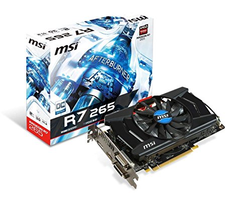 MSI AMD Radeon R7 265, 2GB GDDR5, PCI Express 3.0 Graphics Card R7 265 2GD5 OC