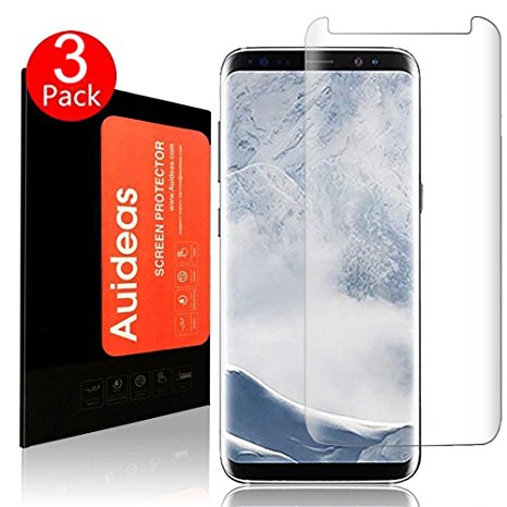 Galaxy S8 Plus Screen Protector [3 Pack] Auideas Full Screen Coverage 3D PET Screen Protector Film Case Friendly for Samsung Galaxy S8 Plus